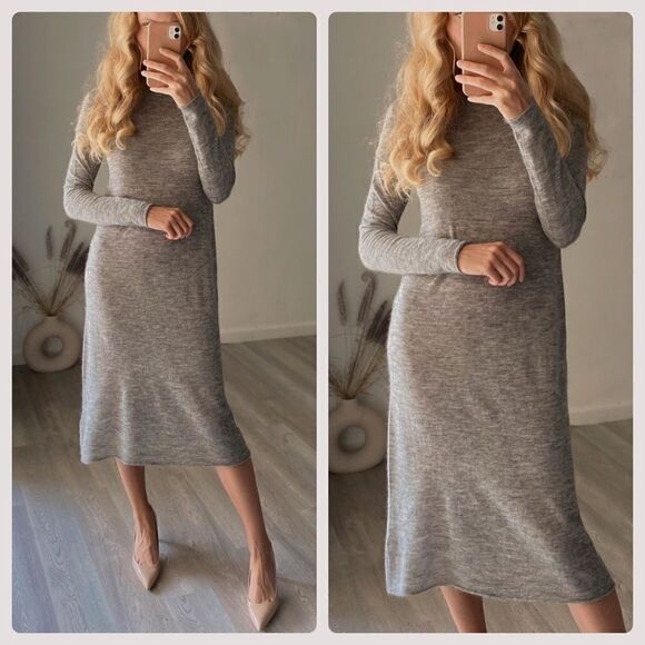 WOOL AND ALPACA BLEND DRESS LIMITED EDITION NEW - Picture 1 of 3